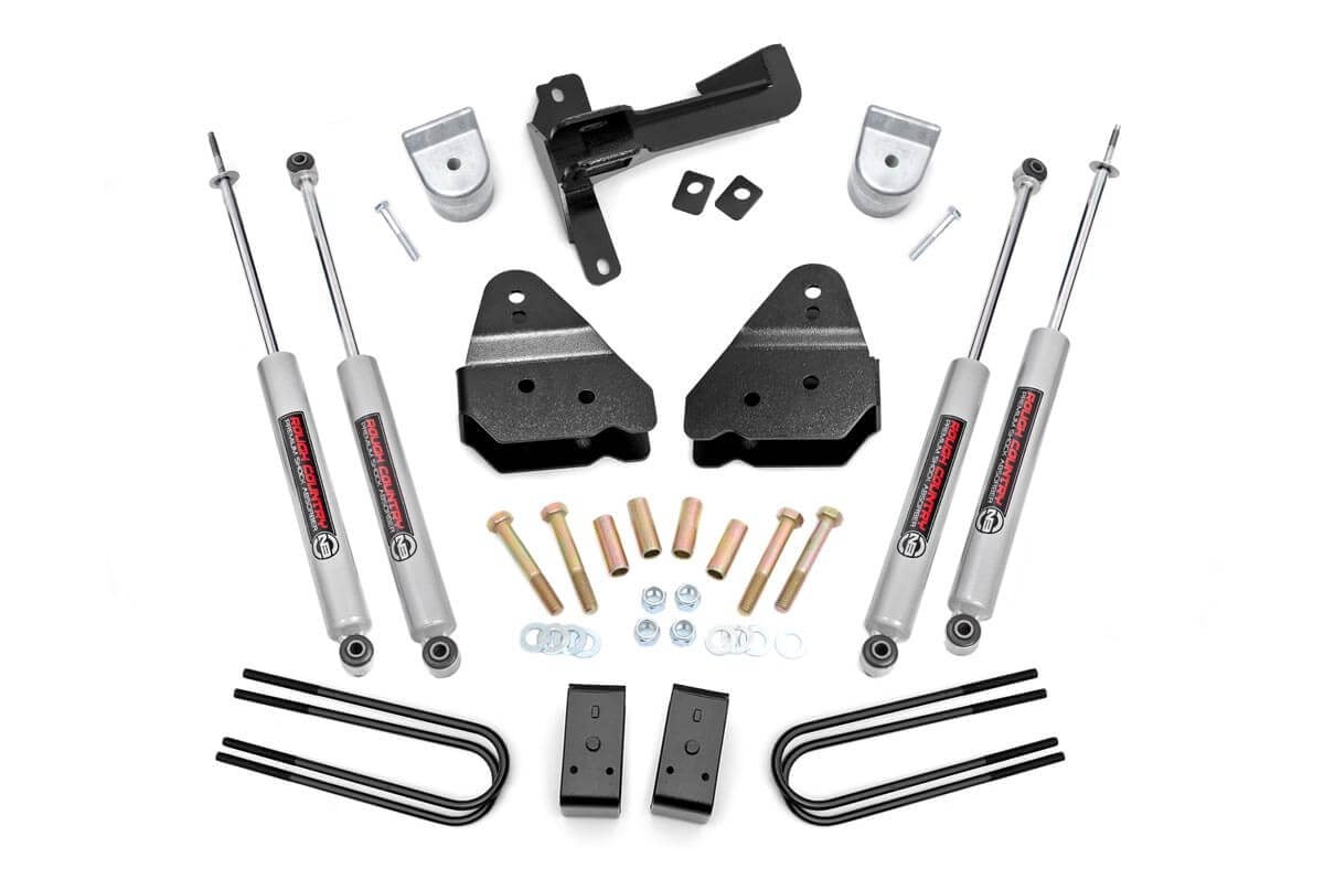 Ford F-250 Super Duty Suspension Lift Kit - Front + Rear - Rough Country - 3 Inch, N3 Shocks - '17-'22